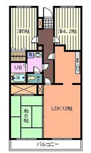 プランドール白幡【4階】の間取り