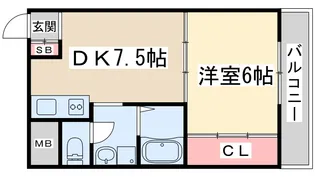 レクシア新大阪【7階】の間取り