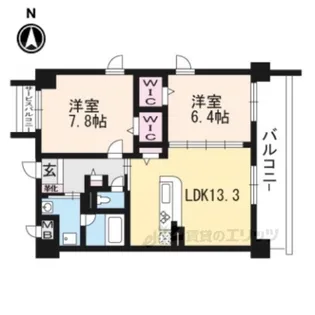 セレステユノ【3階】の間取り