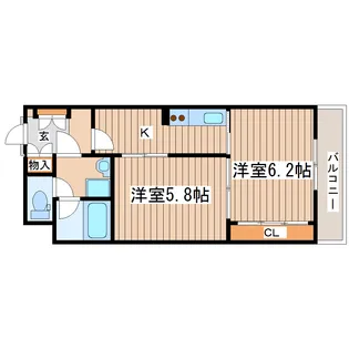 サニープレジデント弐番館【1階】の間取り