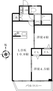 ハイネス落合【4階】の間取り