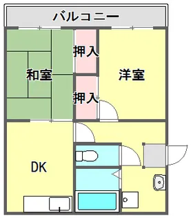 リバーハイツ武庫【3階】の間取り