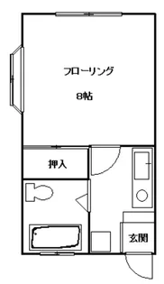 タイヨウハイツ楢原【2階】の間取り
