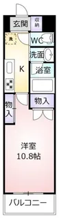 クロワサンス【4階】の間取り