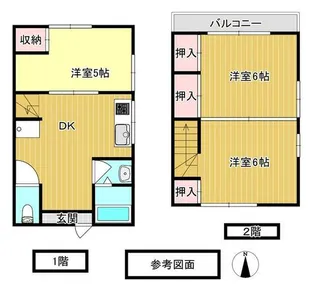 豊栄ハイツC【1階】の間取り