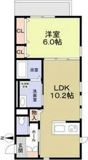 シェーンハイトV【1階】の間取り
