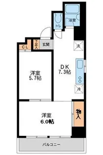阪上ロイヤルハイツ第二【8階】の間取り