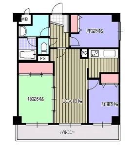 ジュウェル西下台 B【1階】の間取り
