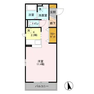 ブリックガーデン【2階】の間取り