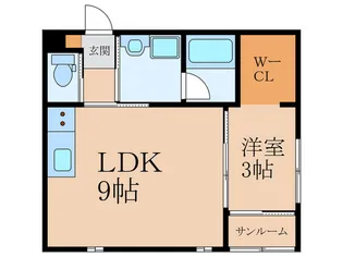 レジアス苅田【1階】の間取り