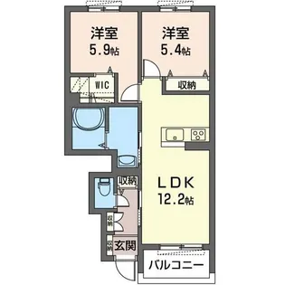 ビビナ.2【1階】の間取り