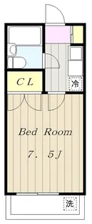 ヒルトップハイツ【1階】の間取り