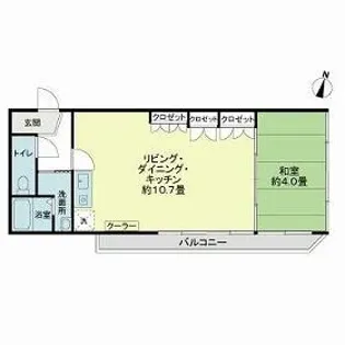 平河町ドリームマンション【2階】の間取り