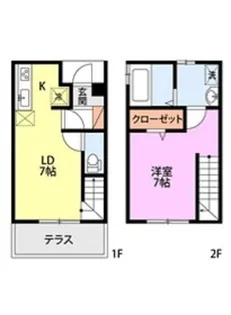 HAPPINESS国府【1階】の間取り