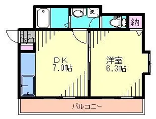 サンフラットあけぼの初音【3階】の間取り