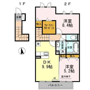 スチムラス【2階】の間取り