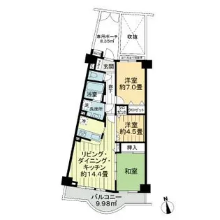 ライオンズマンション逗子披露山公園【5階】の間取り