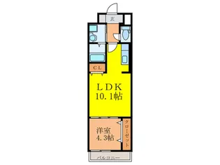 サンプラザ茨木【5階】の間取り