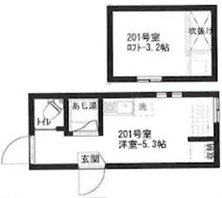 アーバンプレイスB【2階】の間取り