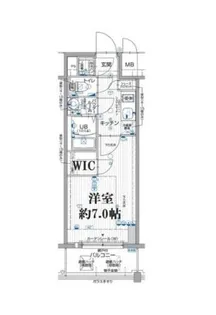 エスリード難波 THE FIRST【8階】の間取り