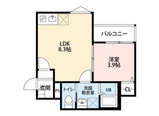 Crecia二宮II【1階】の間取り