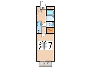 コーポドルチェI【1階】の間取り