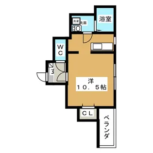 Cherim本陣North【3階】の間取り
