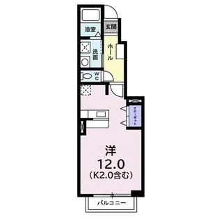 キングハウスI【1階】の間取り