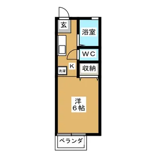 神橋ハイツ2【2階】の間取り