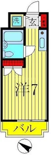 サンウィング南柏【3階】の間取り