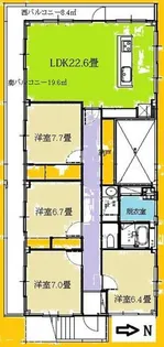 エレガンスビル【2階】の間取り