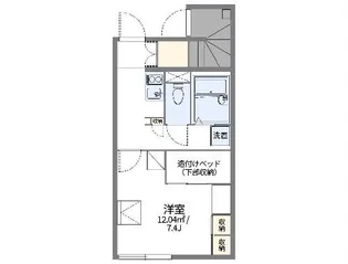レオパレス高岡レジデンス【1階】の間取り