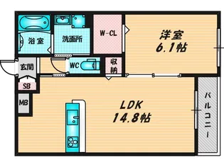 アット楠根【3階】の間取り