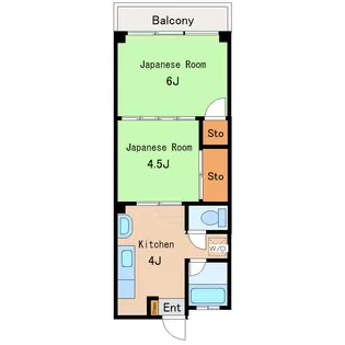 川出マンション【3階】の間取り