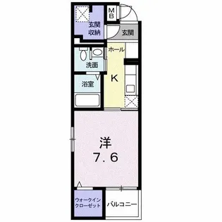 フェイバーJ.O-IV【1階】の間取り