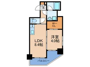 ノルデンハイム南森町【14階】の間取り