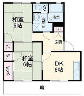 ディアス晴丘【1階】の間取り