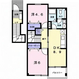 カーサ フィリアII【2階】の間取り