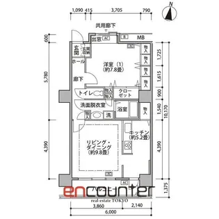 東雲キャナルコートCODAN18号棟【11階】の間取り