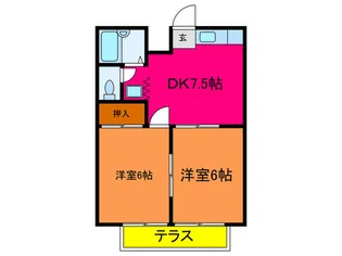 メゾン・アルモニ-【1階】の間取り