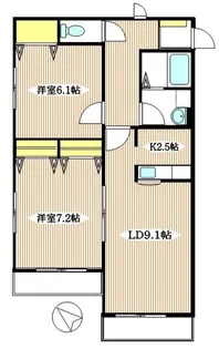 パピルス2003【1階】の間取り