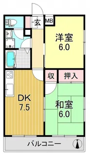 メゾン亀山【3階】の間取り
