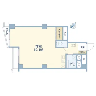 ビレッタ池之端【7階】の間取り