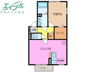 フラワーコート C【2階】の間取り