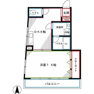 第1シュベルニー【3階】の間取り
