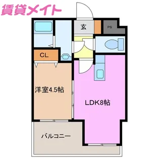 エスポワール【3階】の間取り