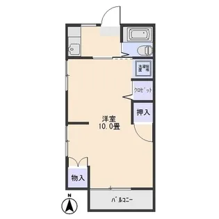 ハイツ下小出【1階】の間取り