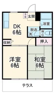 リバティーヴェル【1階】の間取り