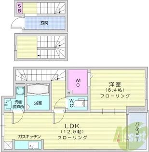 SunnyTownくわばらC【3階】の間取り