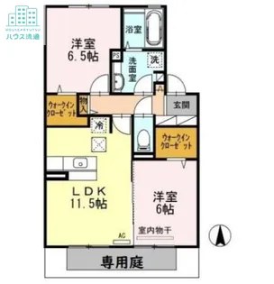 ウィットTOMO【1階】の間取り